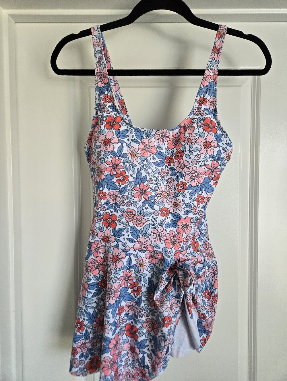 Floral Print Pink & Blue Women’s Swim Dress